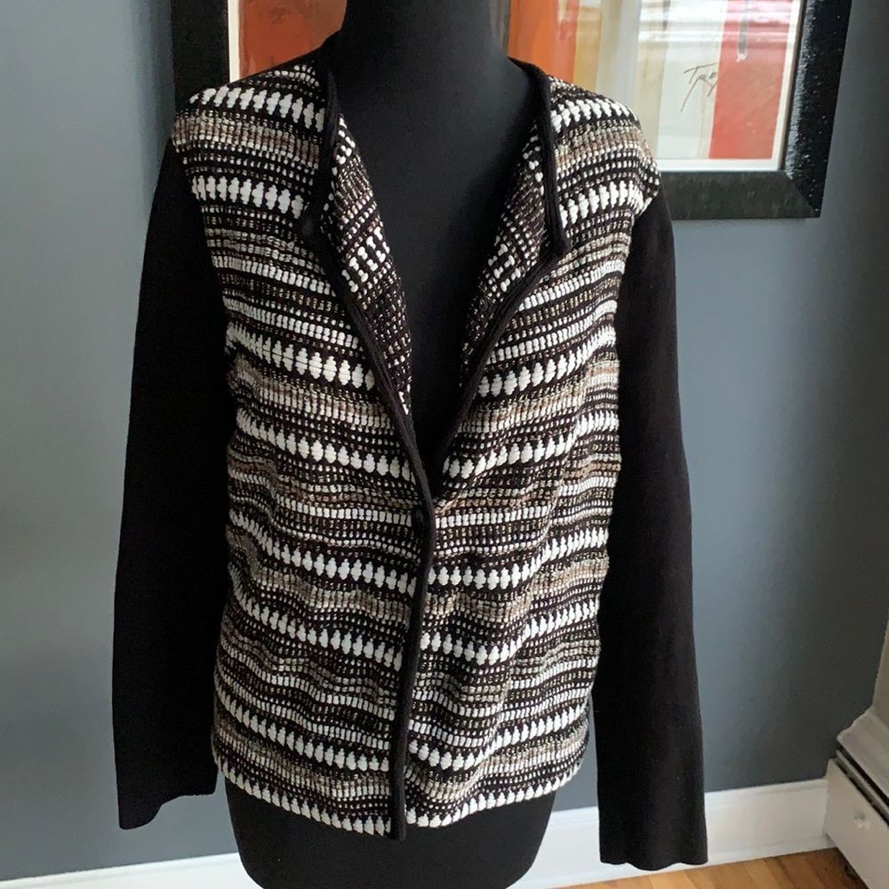 Chico’s Tweed Jacket Sz 2 (12).
